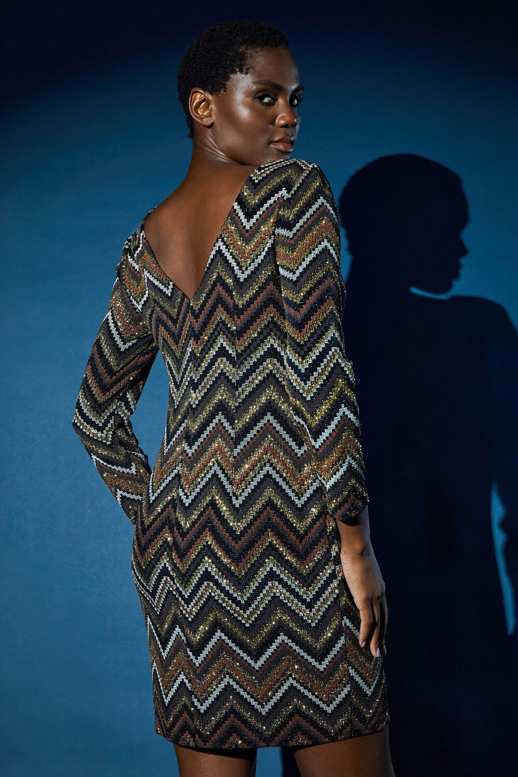 Roman glitter clearance dress