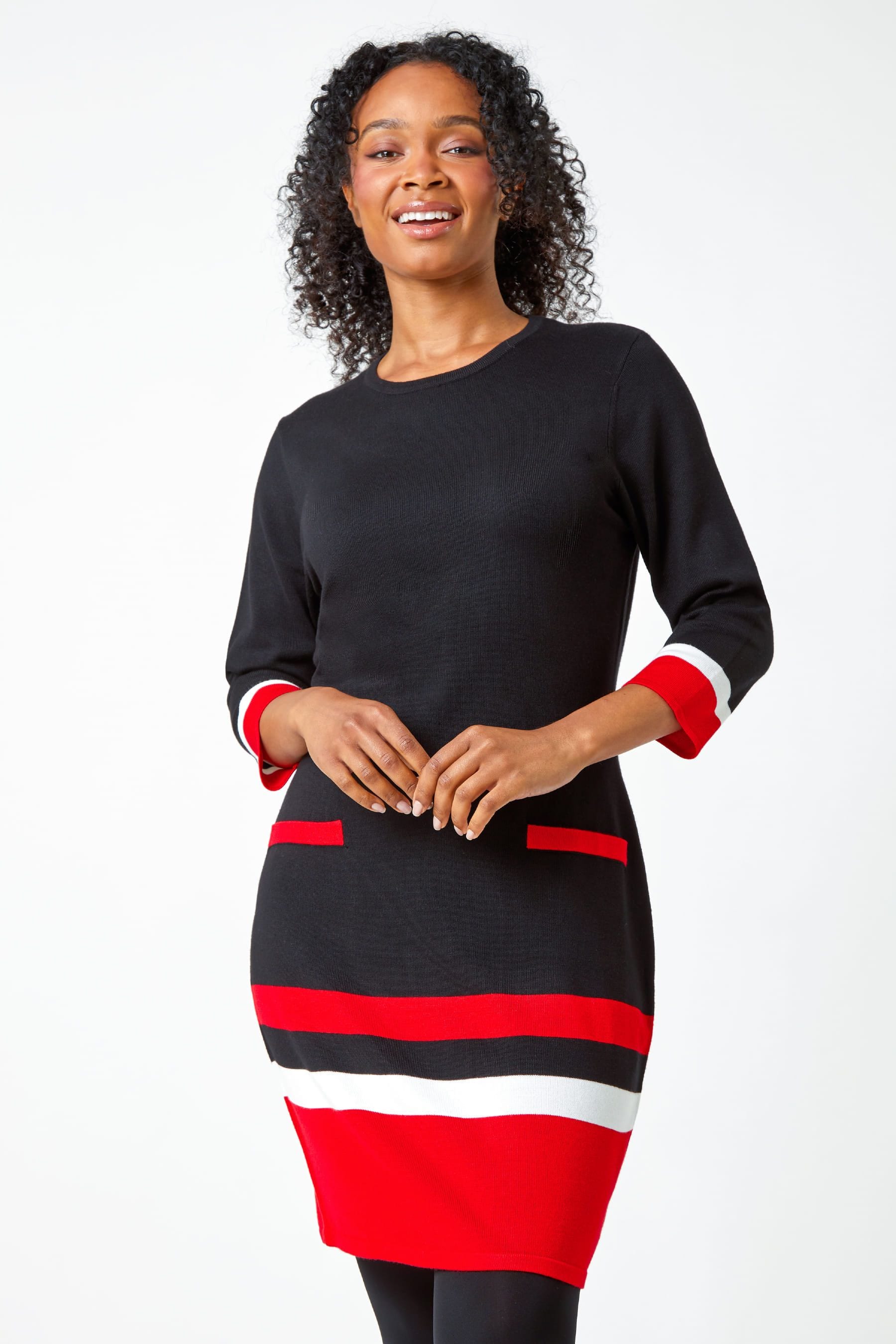Colour block jumper dress best sale