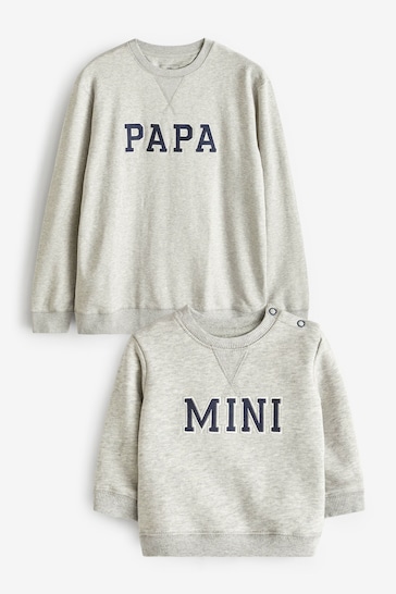 Seraphine Grey Kevin Daddy & Mini Sweatshirt