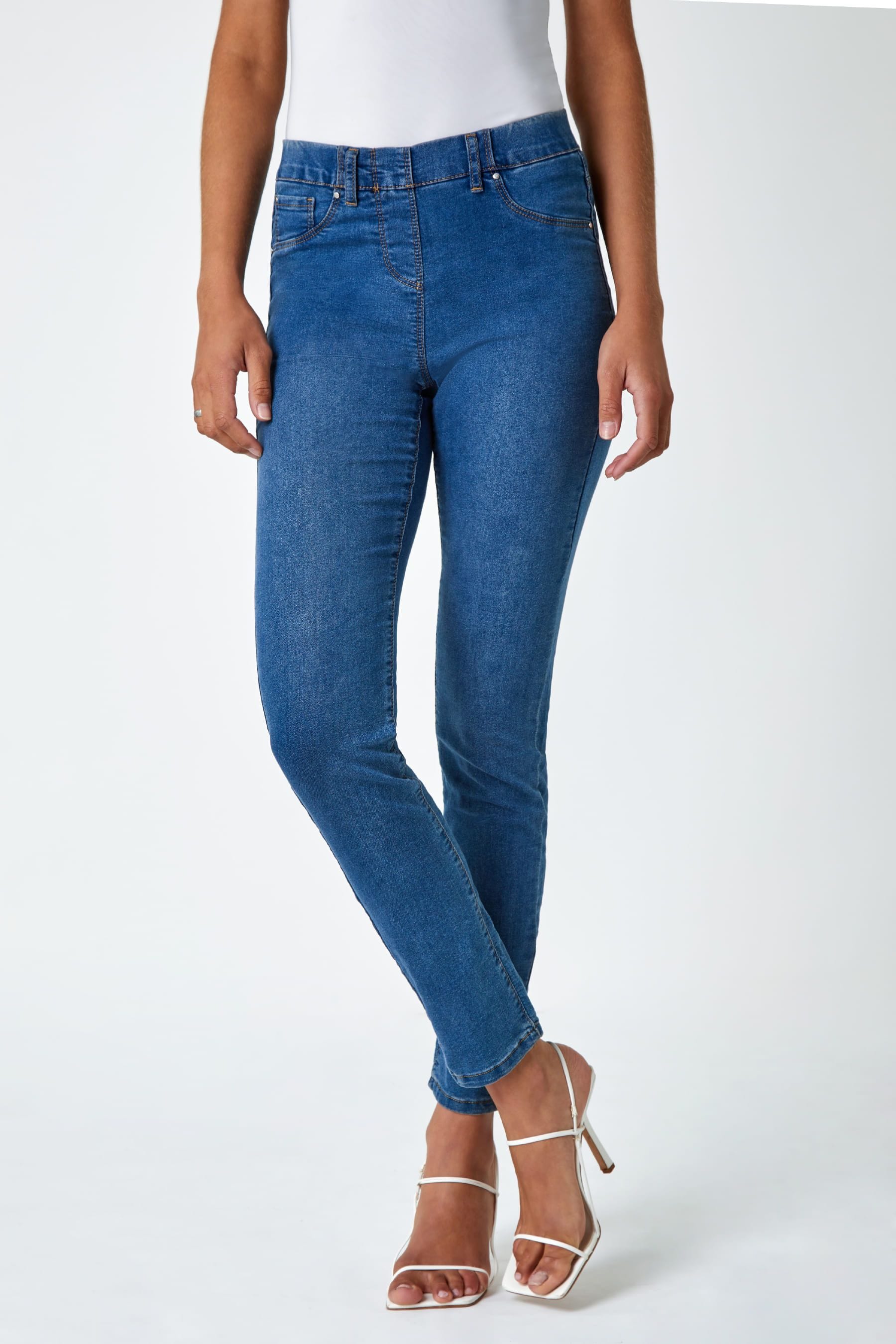 Buy Roman Blue Originals Full Length Denim Jeggings from the Next