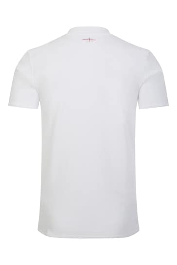 Umbro White England CVC Polo Logo-Flocked Shirt (O2) Jnr