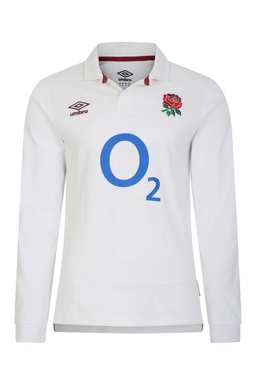 Umbro Off White England Home Classic Rugby Jersey