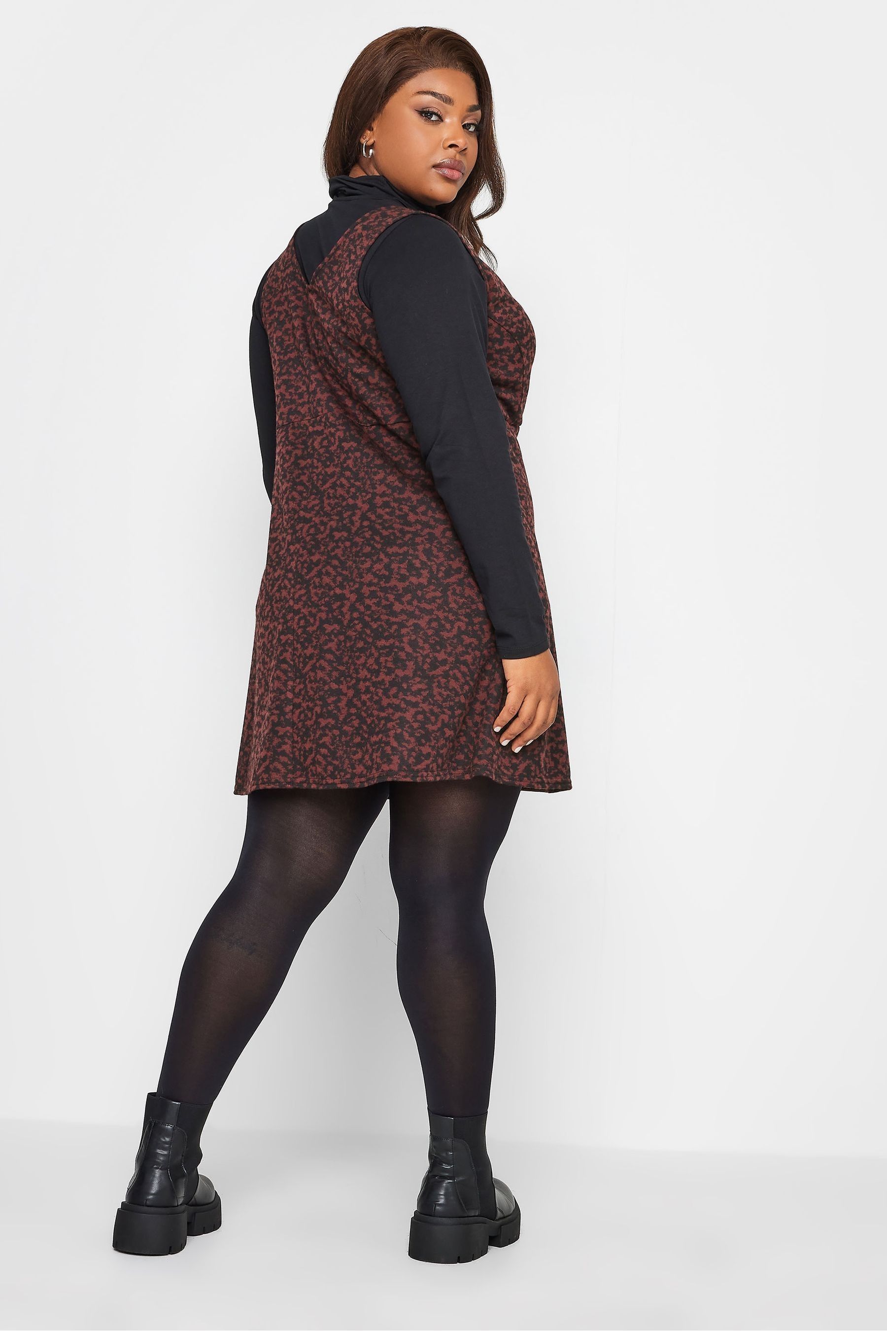Button through pinafore dress clearance