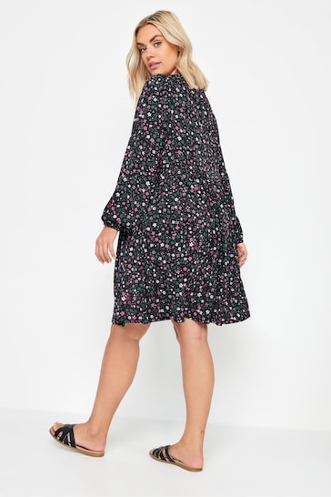 Yours Curve Black Textured Dress