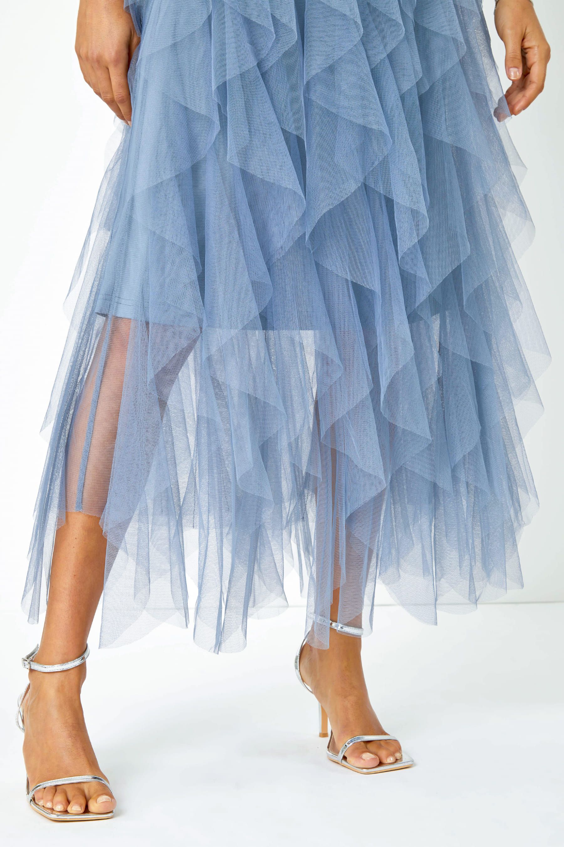 Light blue deals layered skirt