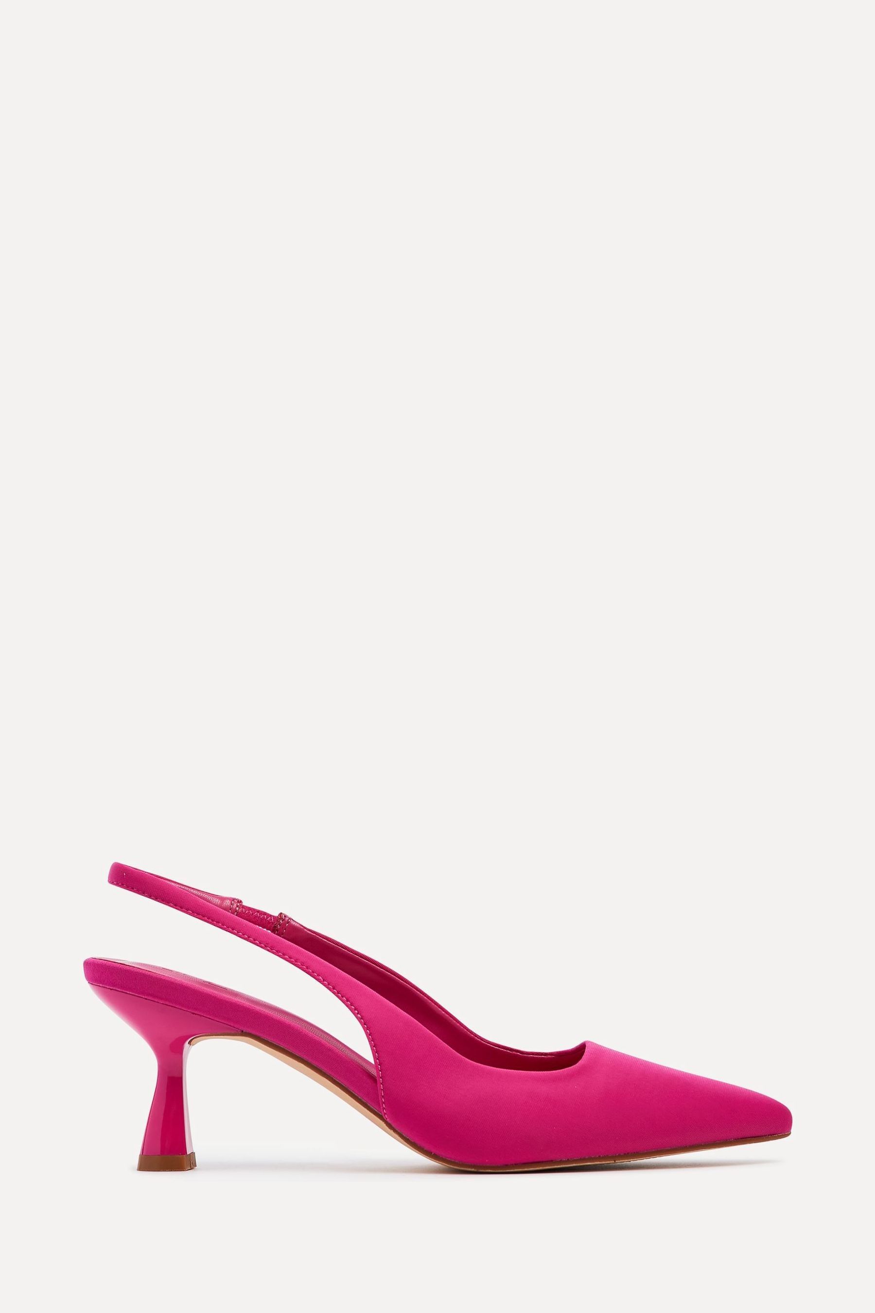 Pink slingback shoes top
