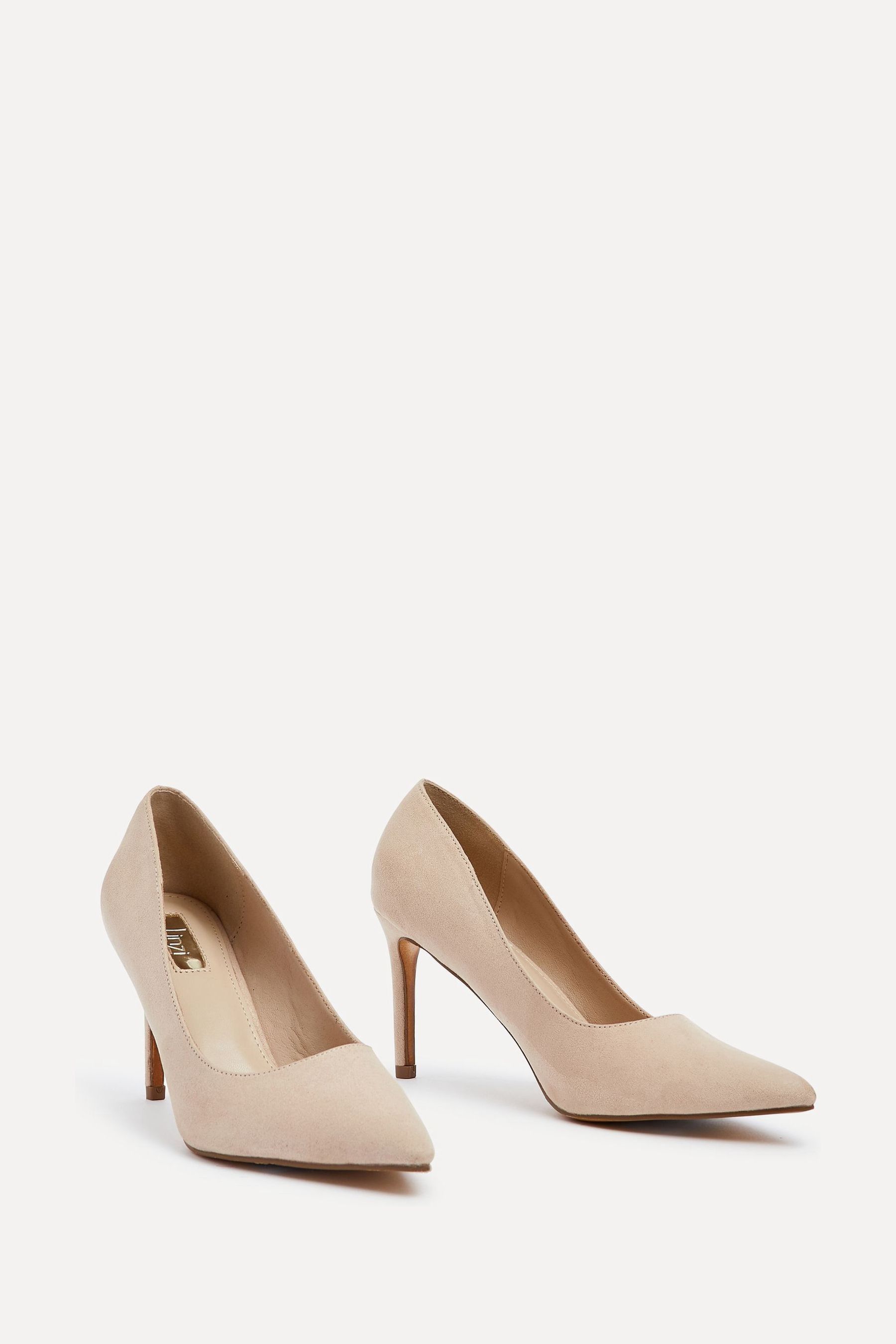 Beige suede pointed heels deals