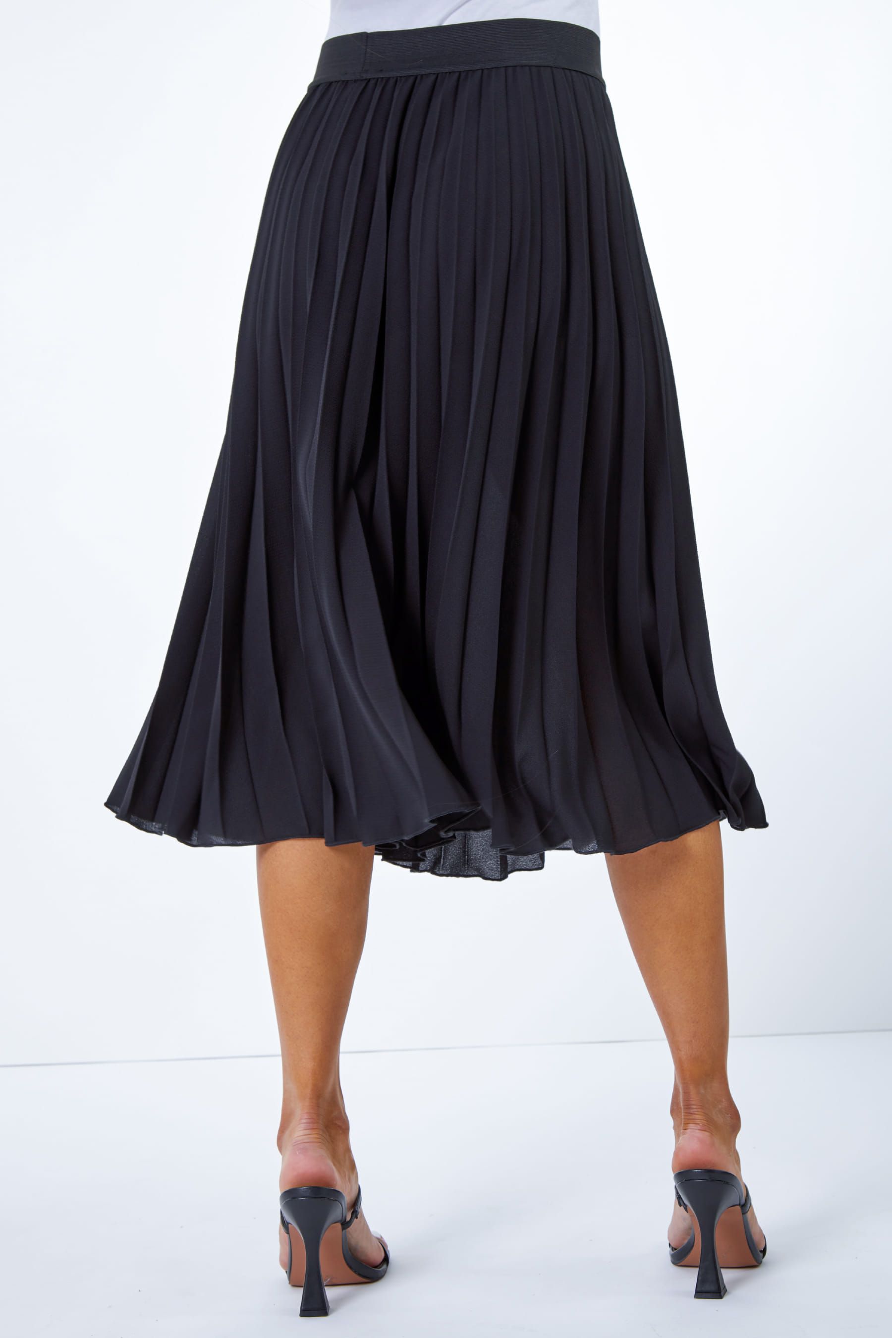 Asos petite pleated sales midi skirt uk