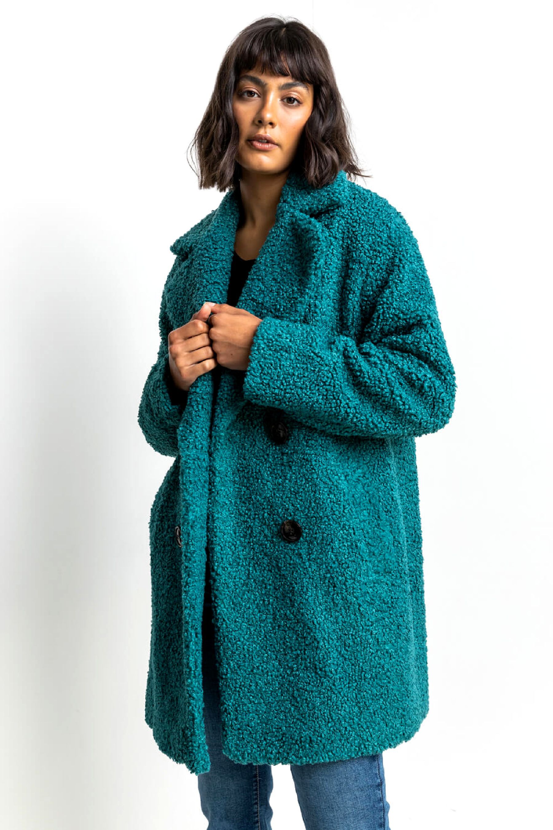 Green teddy sale coat uk