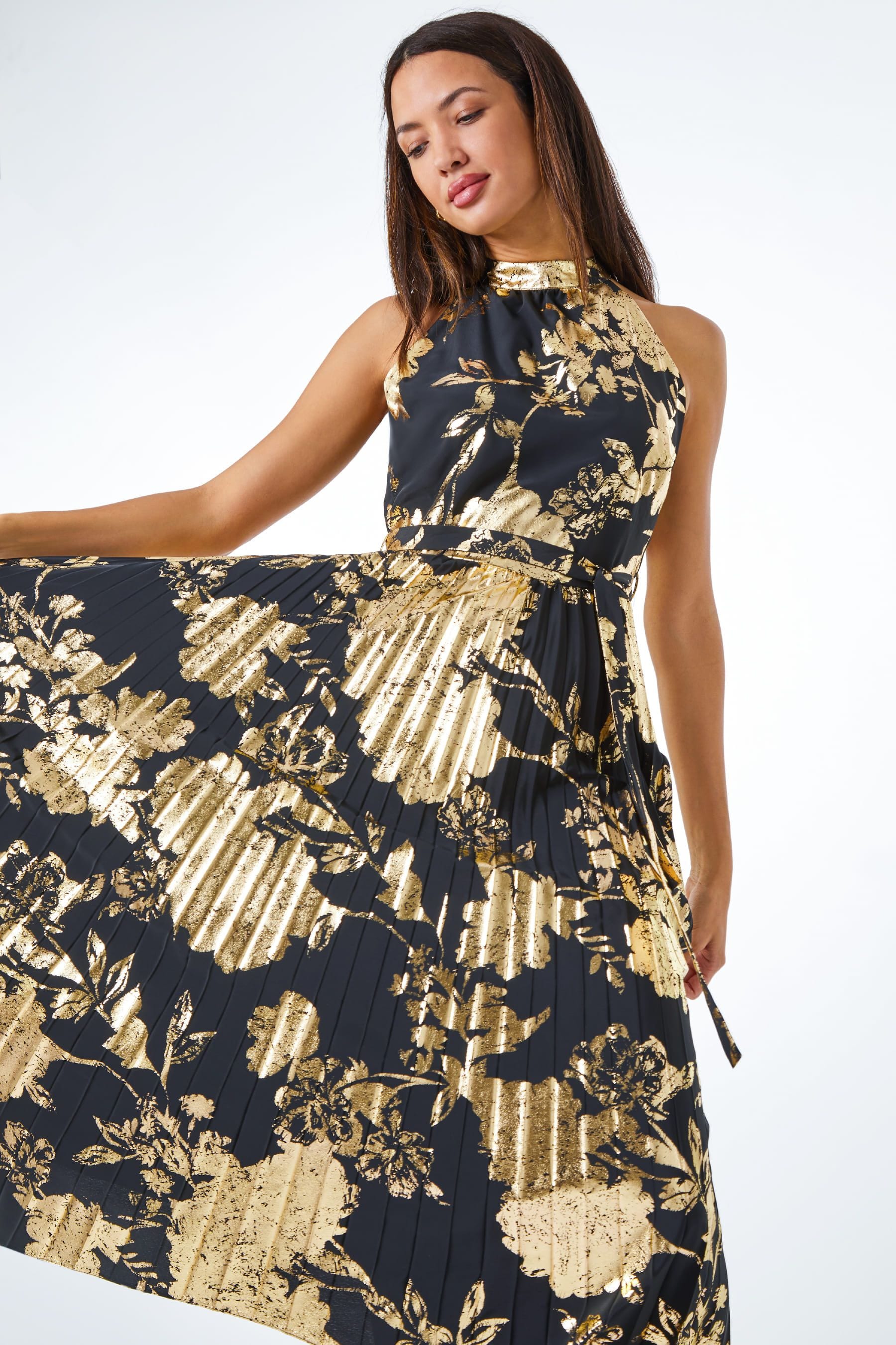 Msk pleated dress sale