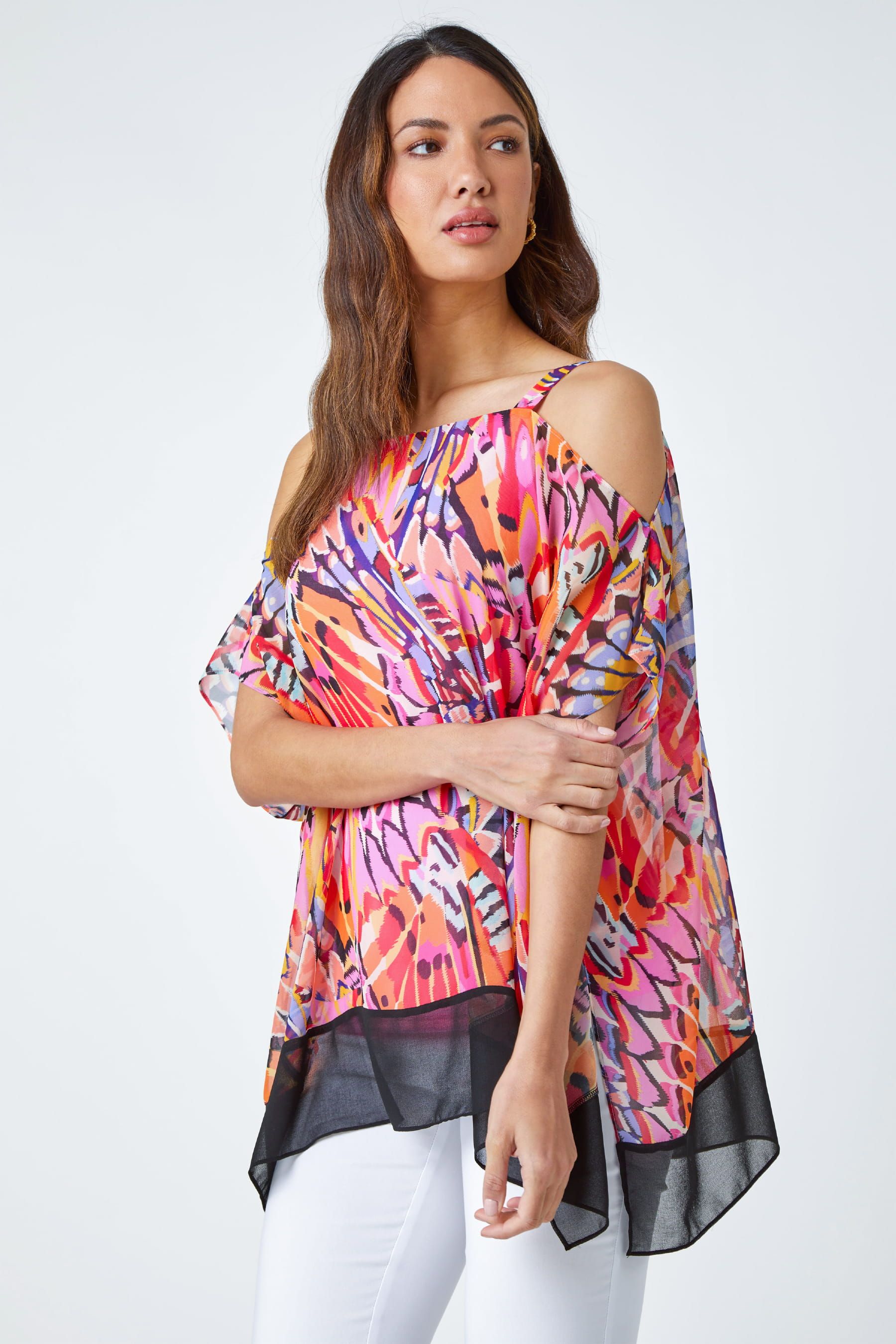 Roman cold shoulder tops 2025