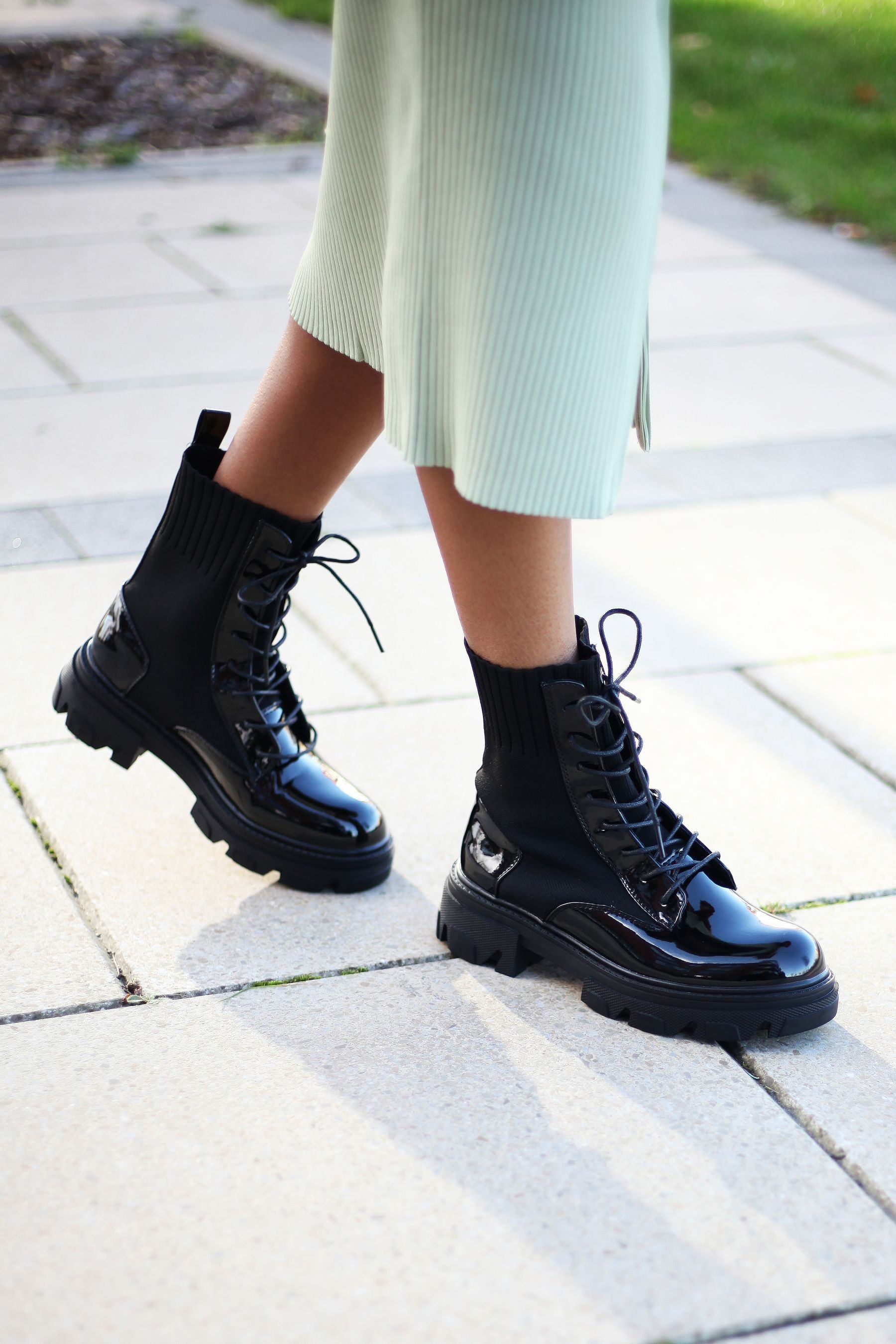 Patent military boots store