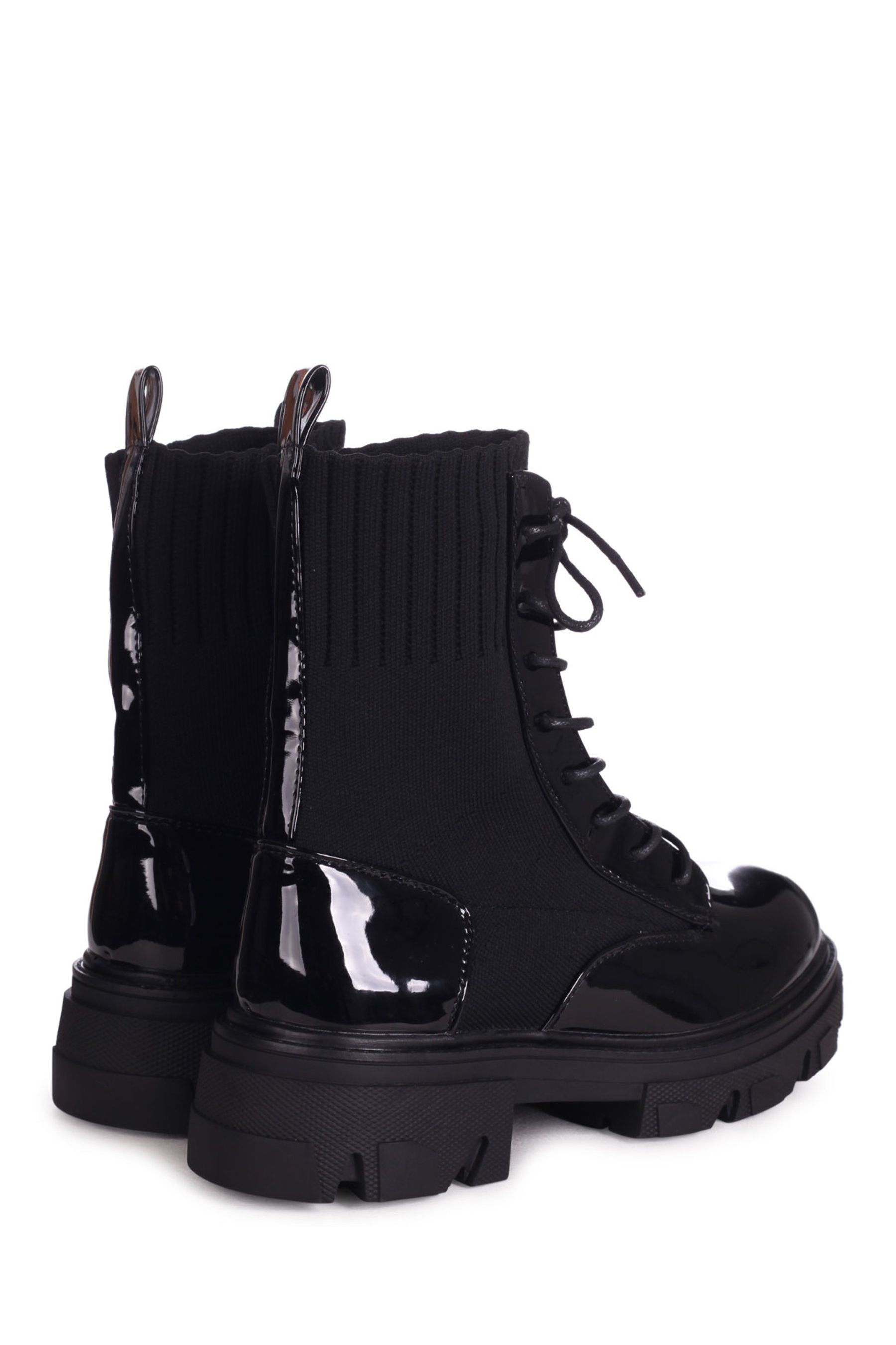 Patent leather sale duty boots