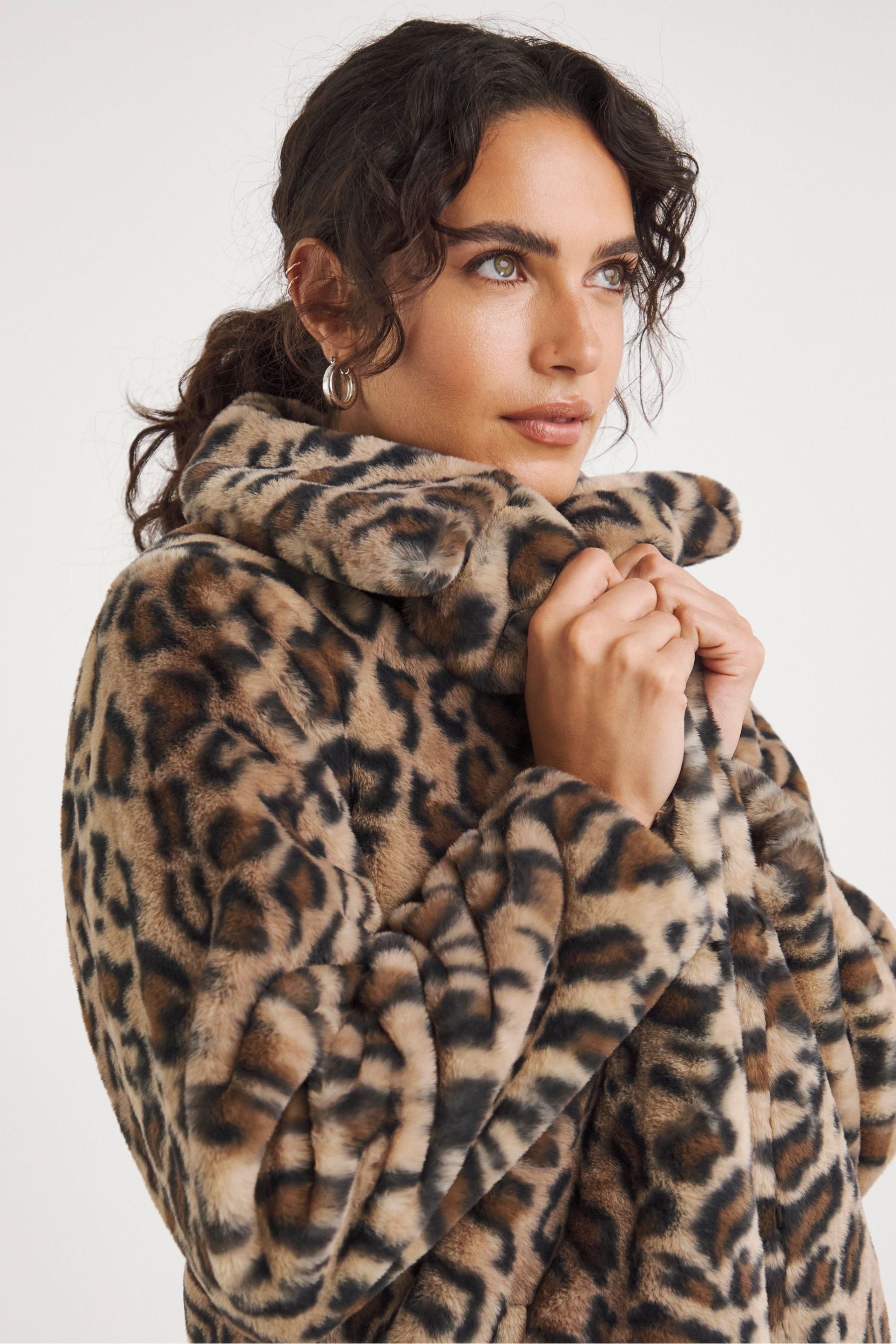 Next leopard print coat sales