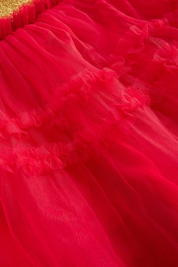 Boden Red Tulle Party Skirt