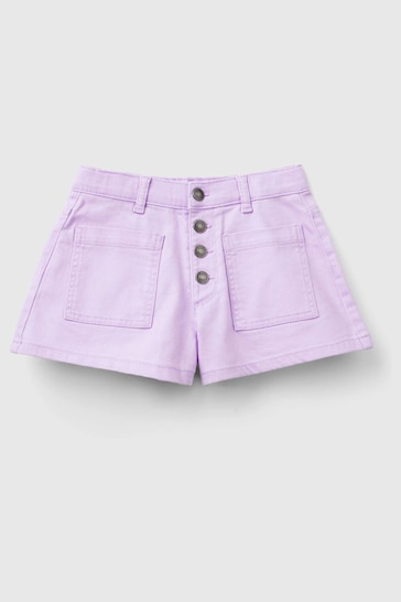 Benetton Girls Purple Shorts