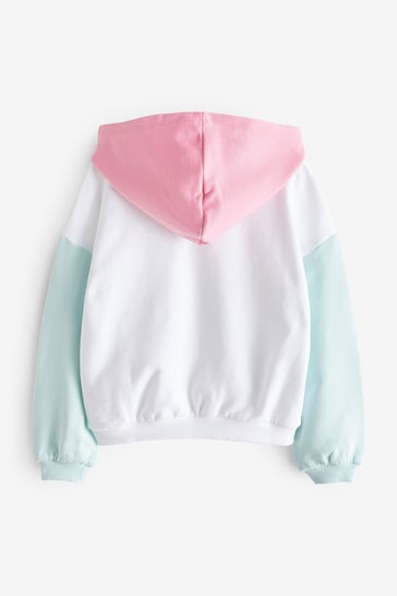 Benetton Girls Pink Sweater Hoodie
