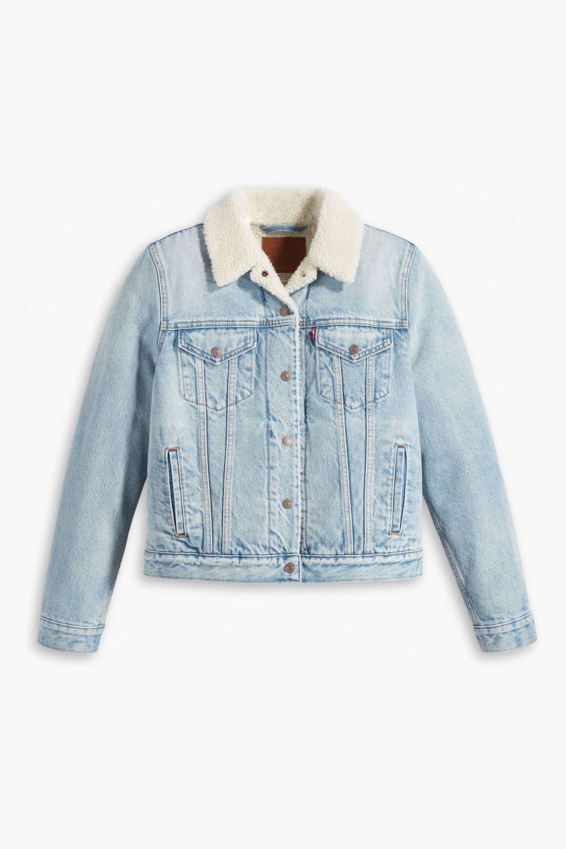Original sherpa trucker clearance jacket divided blue
