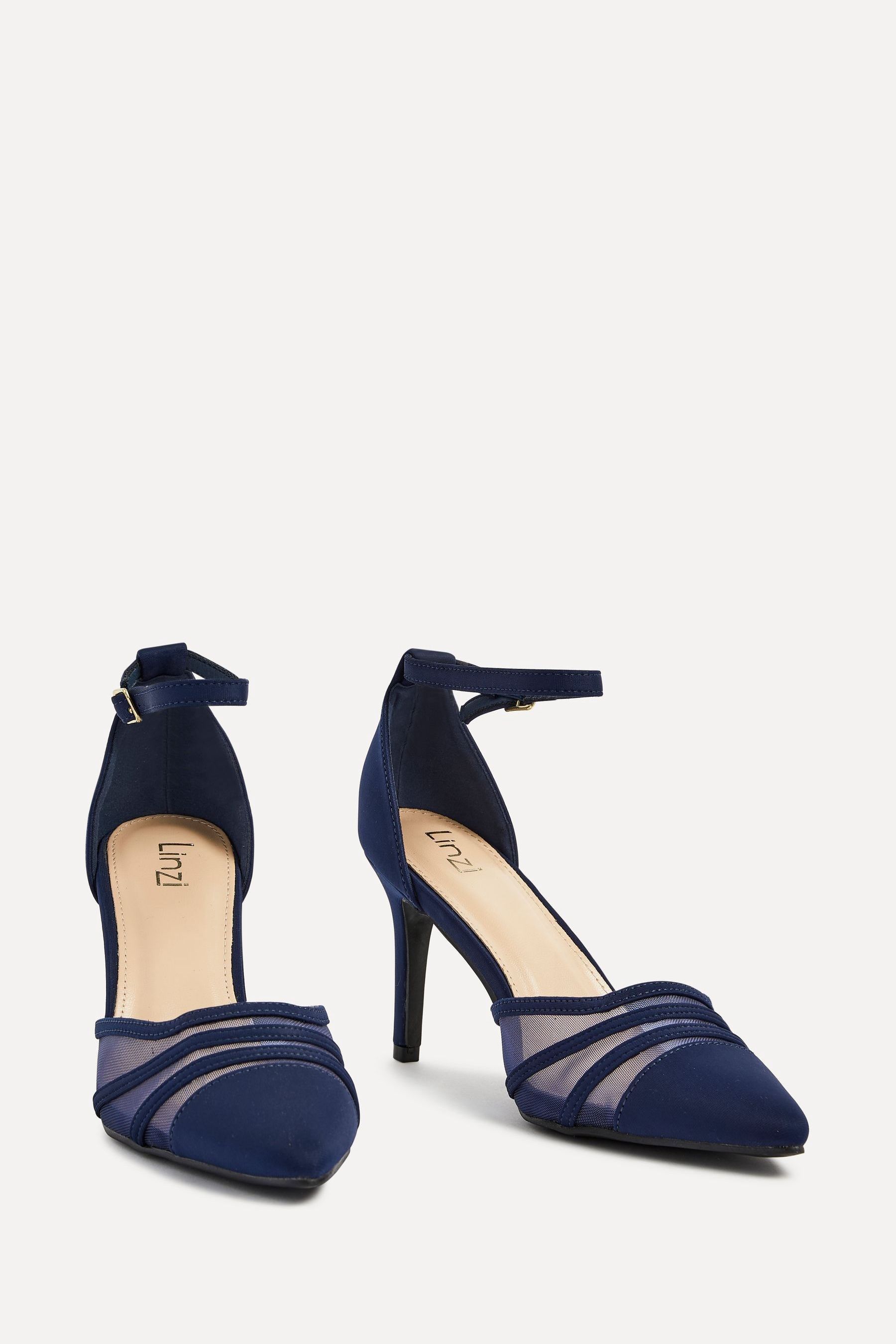 Navy stiletto best sale heels uk