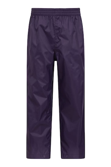 Mountain Warehouse Purple Kids Pakka Waterproof Over Trousers