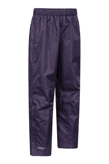 Mountain Warehouse Purple Kids Spray Waterproof Trousers