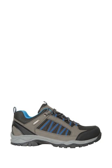 Mountain Warehouse Grey Mens Path Waterproof Walking Shoes
