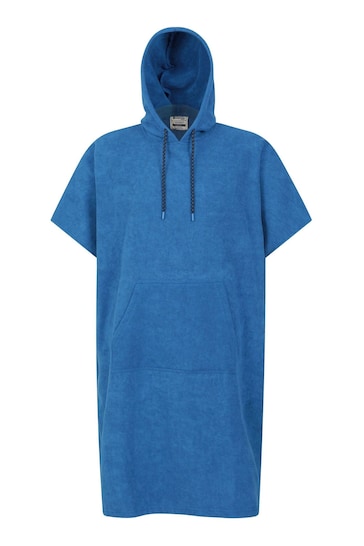 Mountain Warehouse Blue Mens Driftwood Poncho Changing Robe