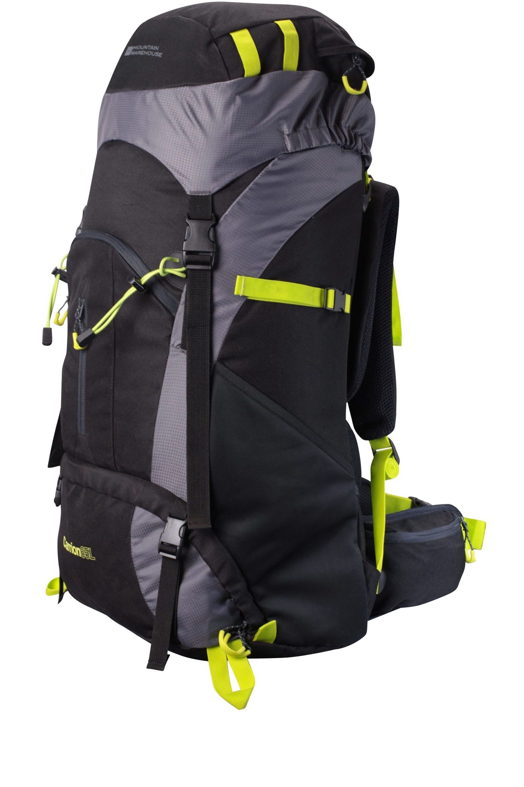 Mountain Warehouse Grey Carrion 65L Rucksack Bag
