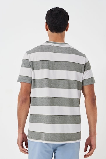 Crew Clothing Oxford Yarn Dye Stripe Pique T-Shirt