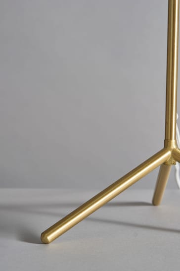 BHS Satin Brass Stassy Tripod Feet Table Lamp