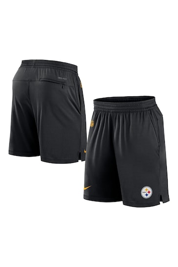 Fanatics NFL Pittsburgh Steelers Dri-FIT Knit Black Shorts