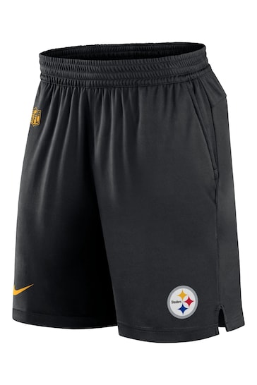 Fanatics NFL Pittsburgh Steelers Dri-FIT Knit Black Shorts