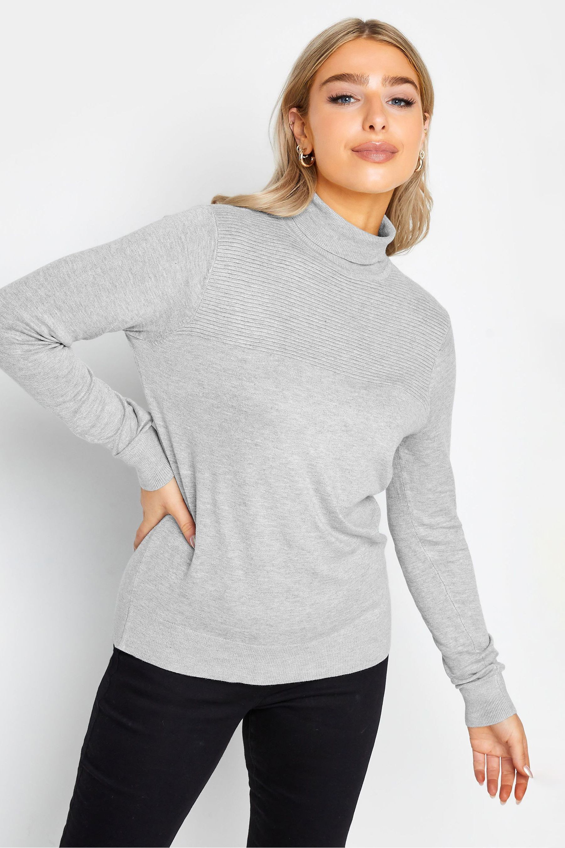 Buy M Co Grey Roll Neck Jumper from the Next UK online shop