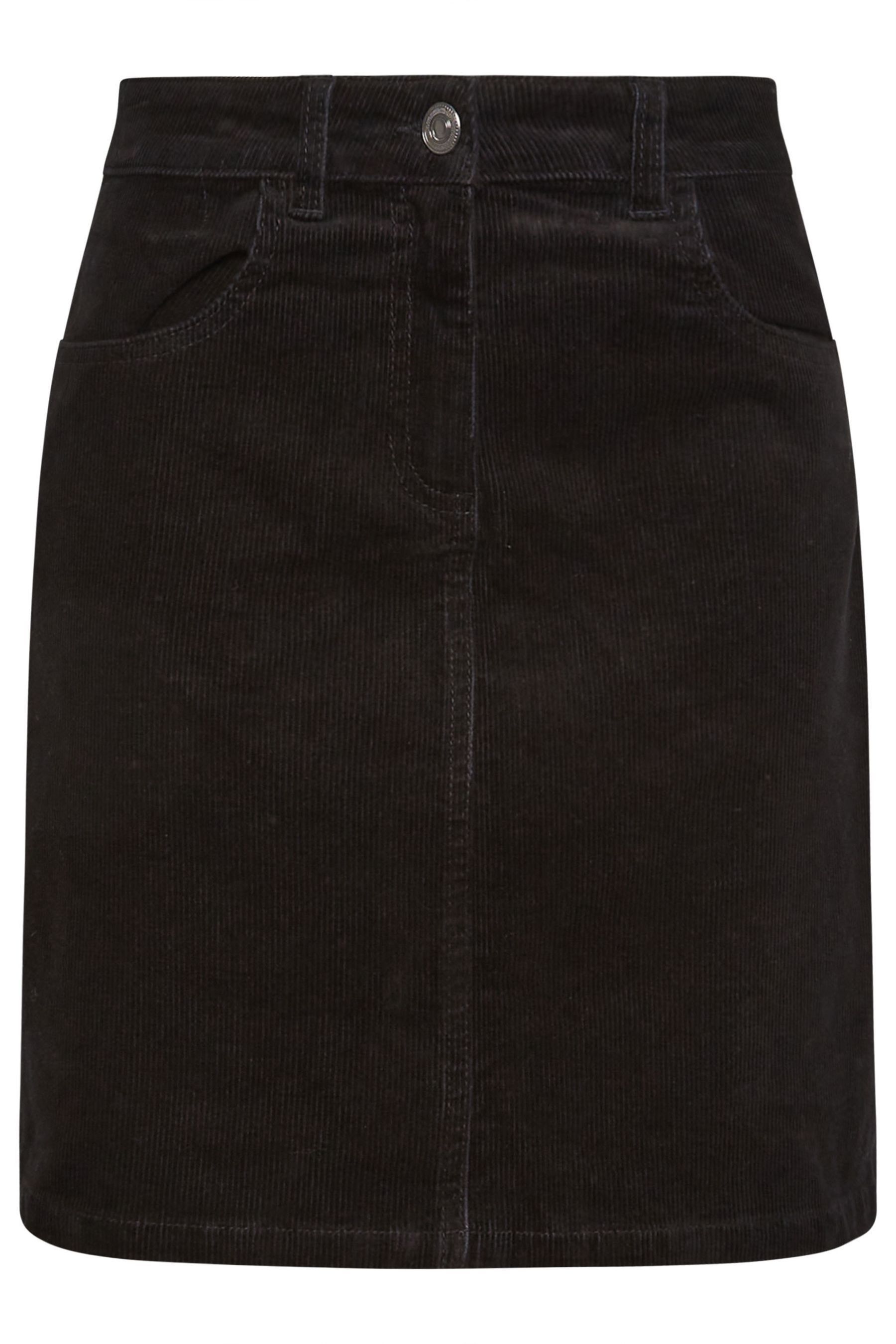 Buy M Co Black Cord Cotton A Line Skirt from the Next UK online shop