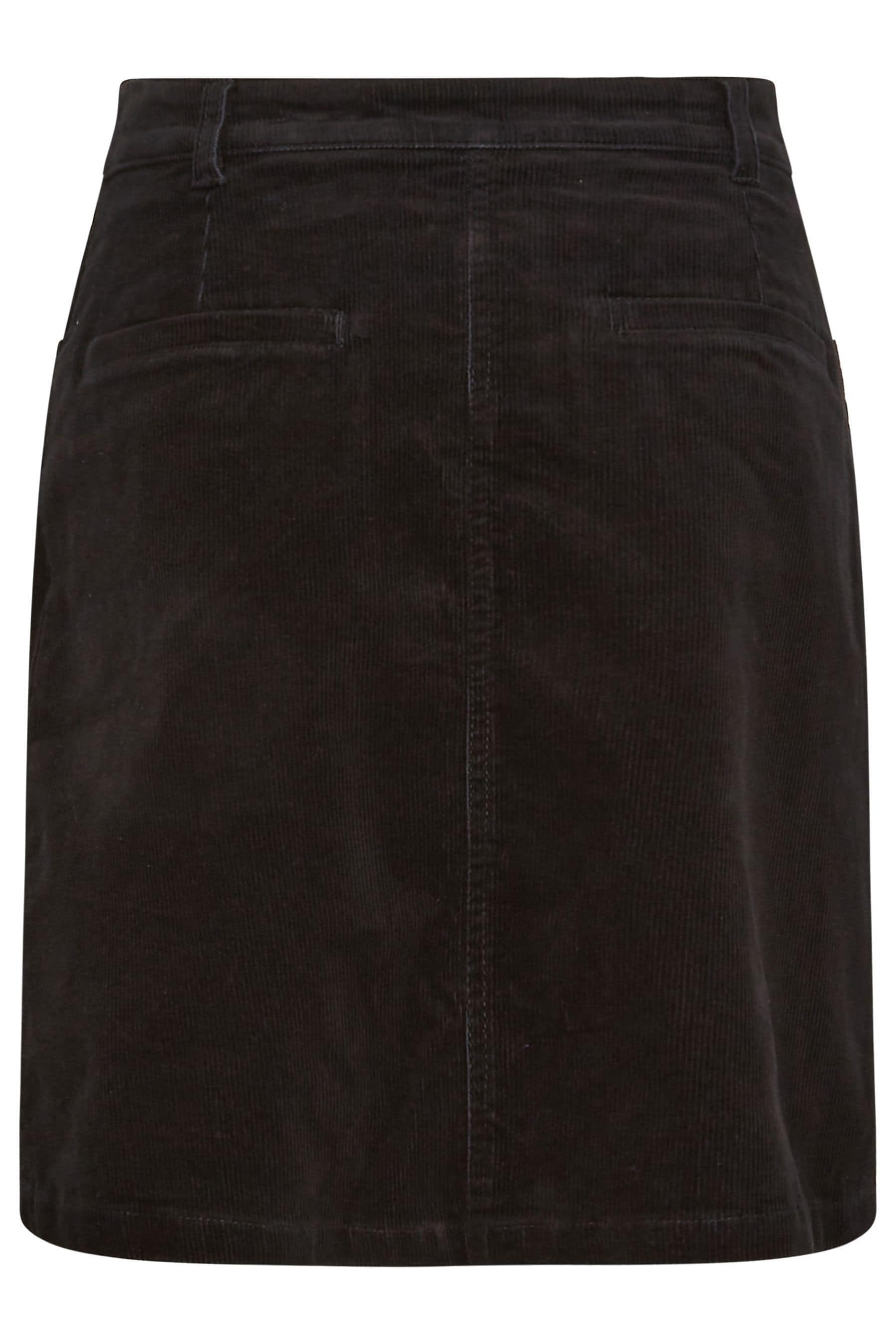 Black suede a line skirt online