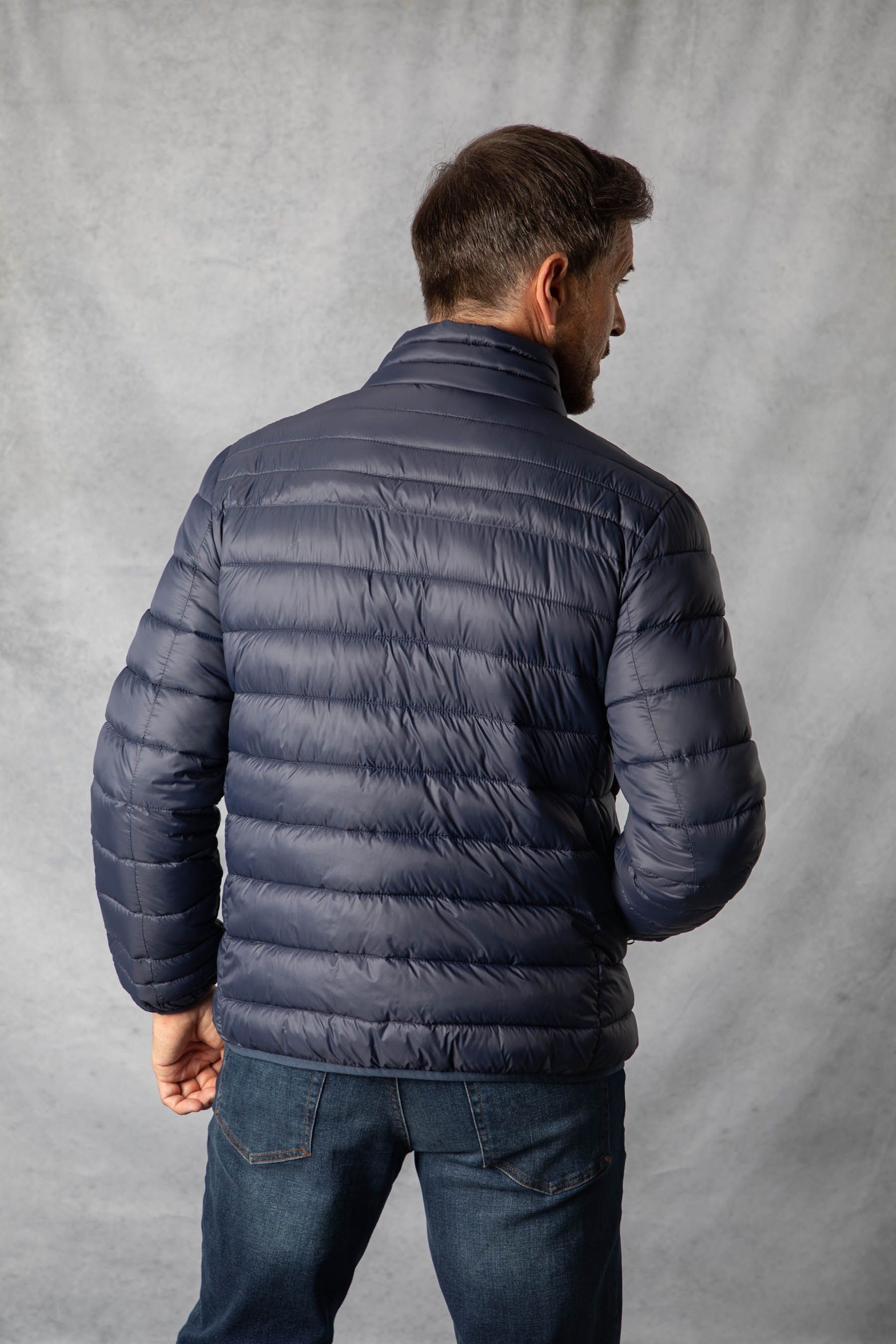 Buy Lakeland Leather Blue Lightweight Padded Jacket from the Next