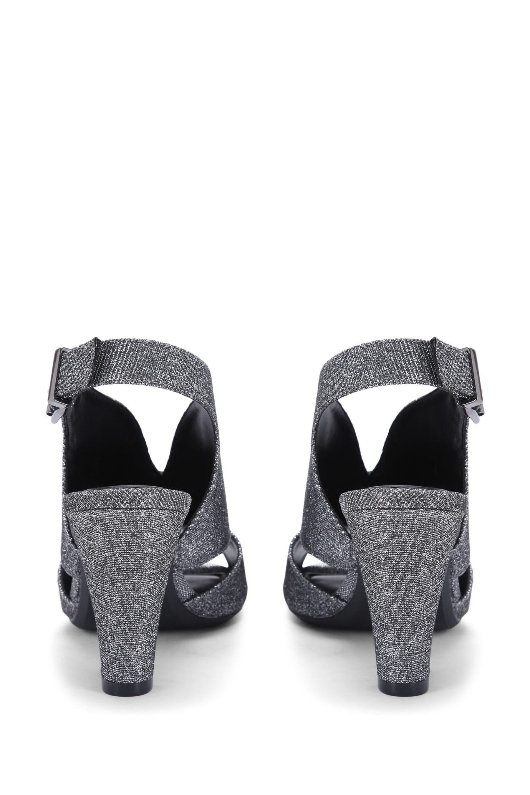 KG Kurt Geiger Grey Faith Pewter Sandals