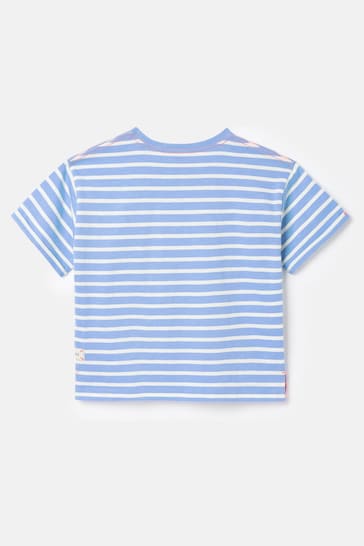 Joules Fun Days Blue Short Sleeve Graphic T-shirt