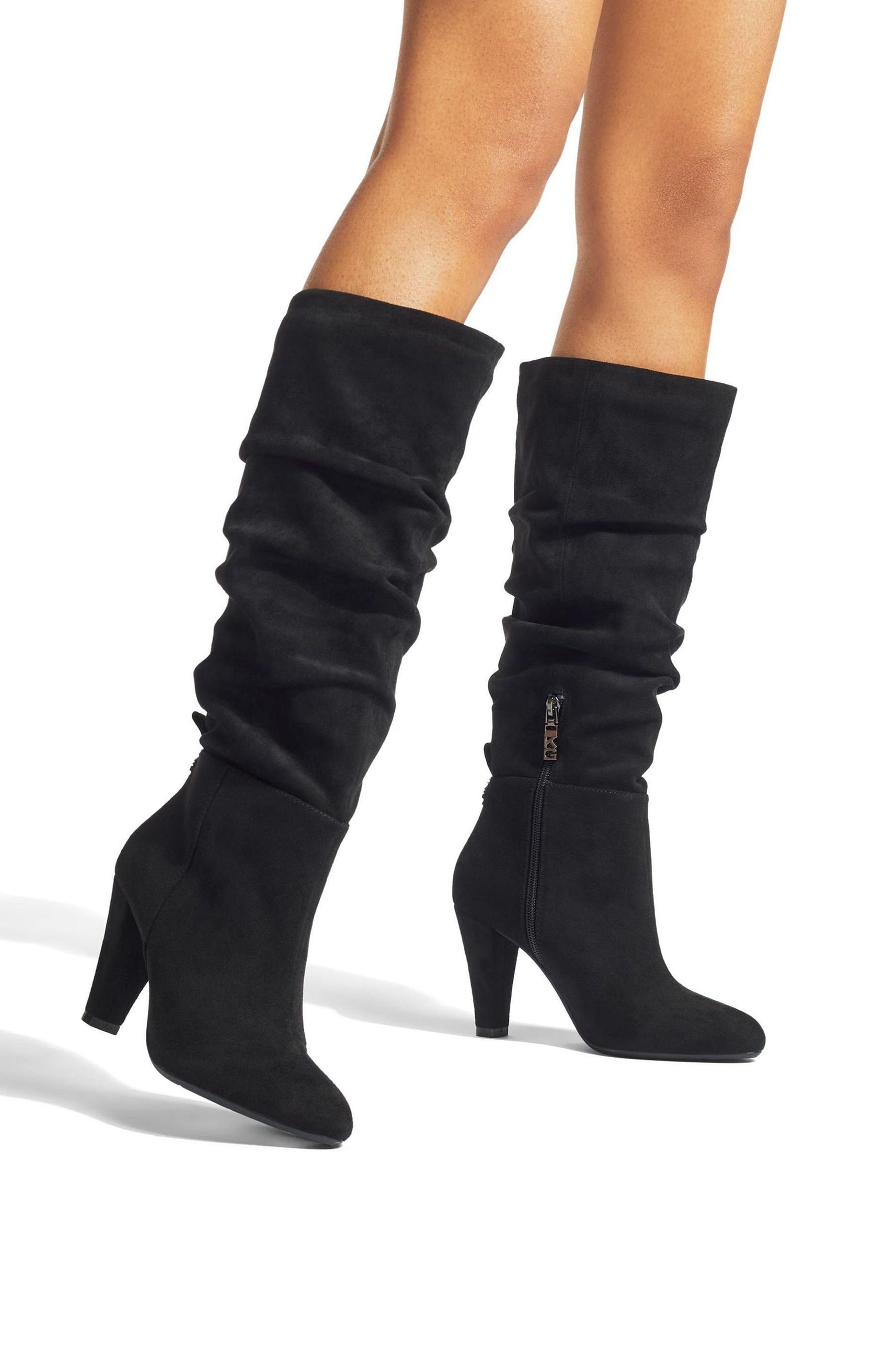 Buy KG Kurt Geiger Slinky Knee Black Boots from the Next UK online