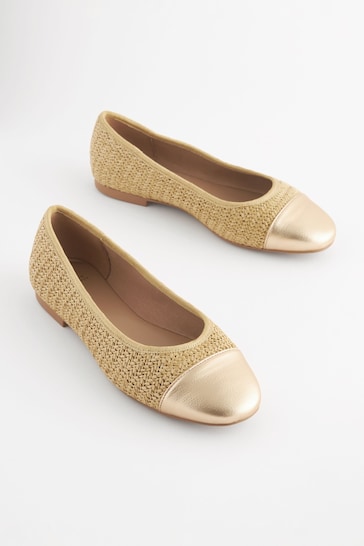 Natural Extra Wide Fit Forever Comfort® Ballerinas Shoes