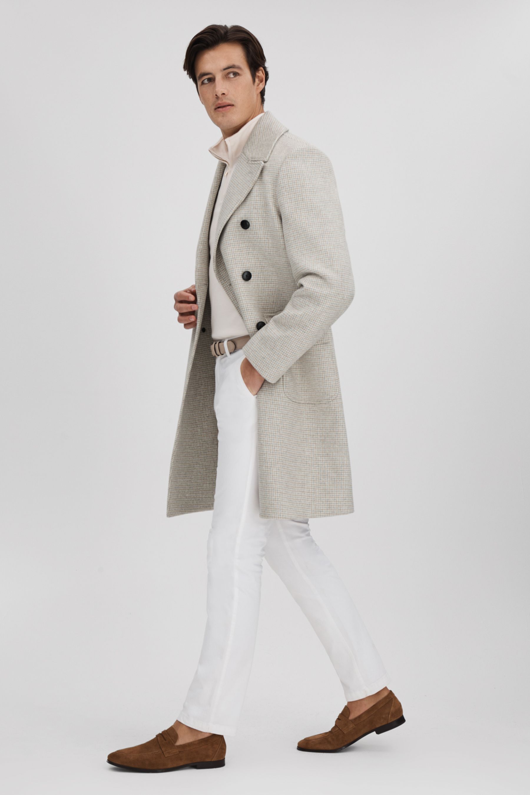 Reiss herringbone online coat