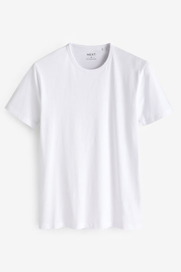 White 10 pack Slim Fit T-Shirts
