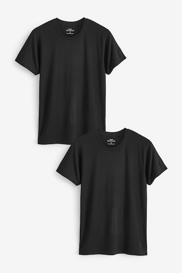 Black 2 Pack Signature Bamboo T-Shirts