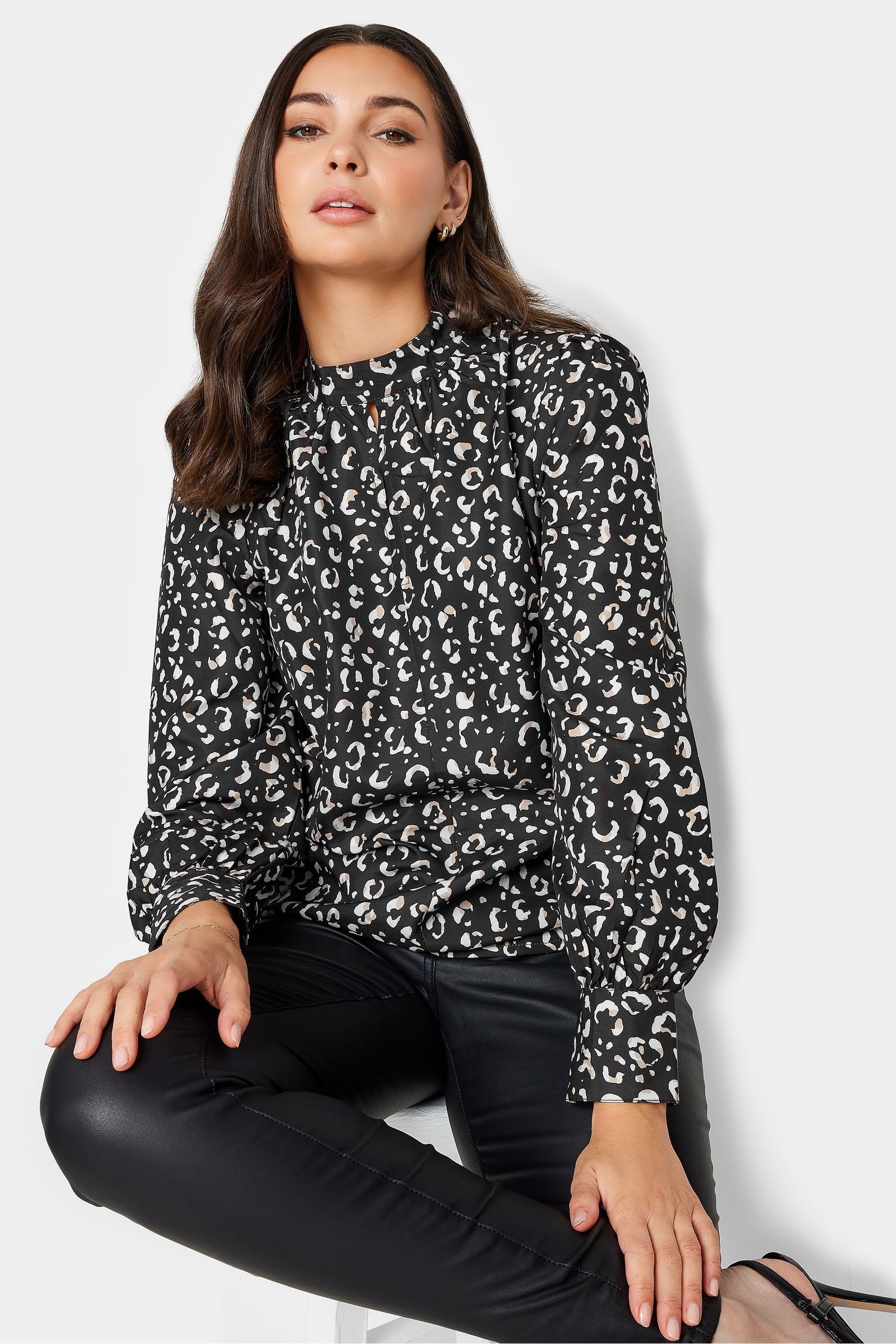 High neck shop keyhole top