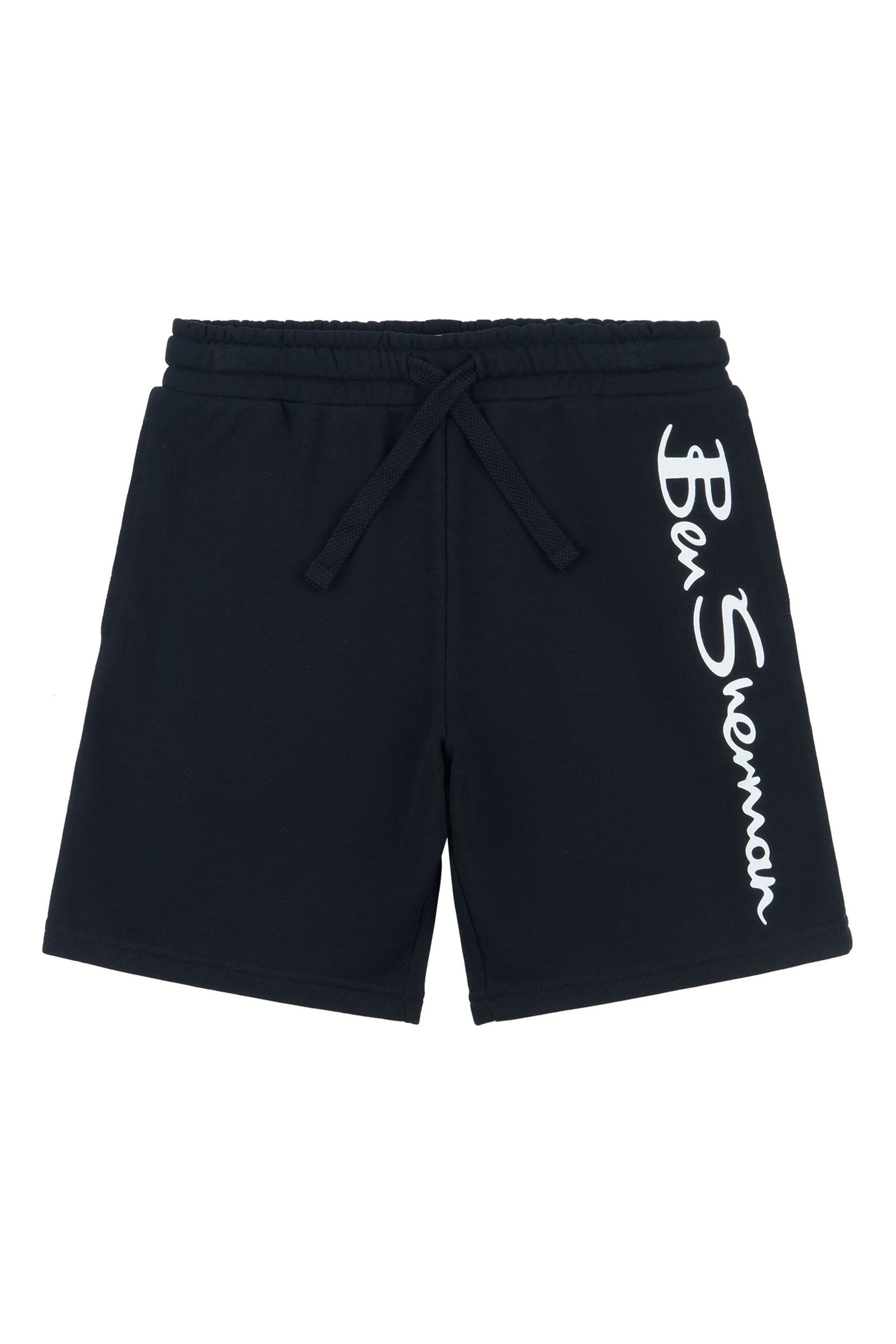 Buy Ben Sherman Black Boys Signature 100 Cotton Sweat Shorts from the Next UK online shop