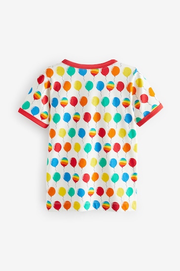 Little Bird by Jools Oliver Multi Short Sleeve Raglan Super Birthday Celebration T-Shirt