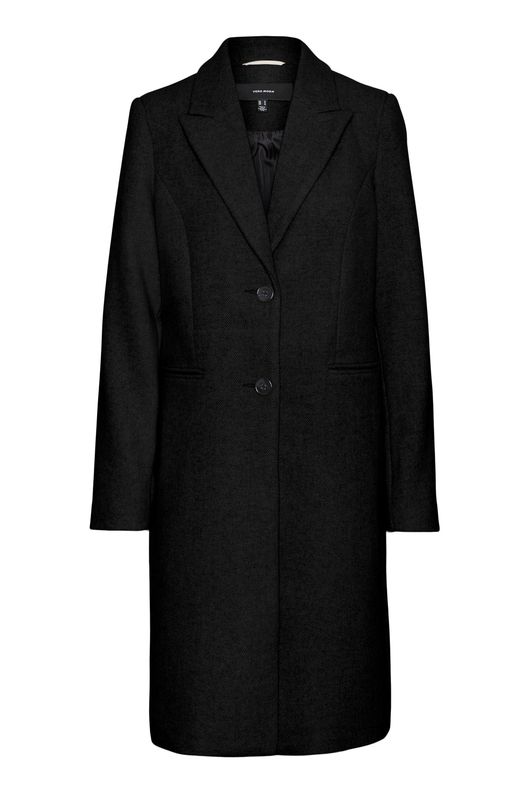 Smart black wool coat womens store