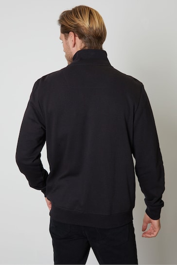 Threadbare Black Zip Through Fleece