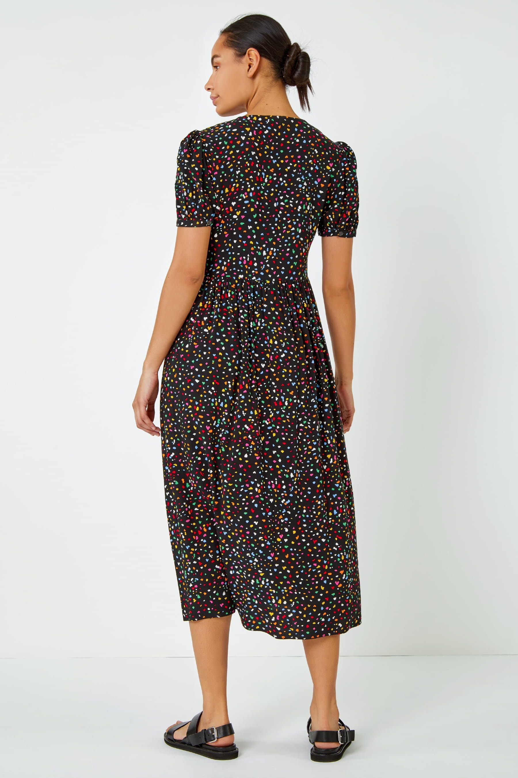 Oasis spot button through on sale dress
