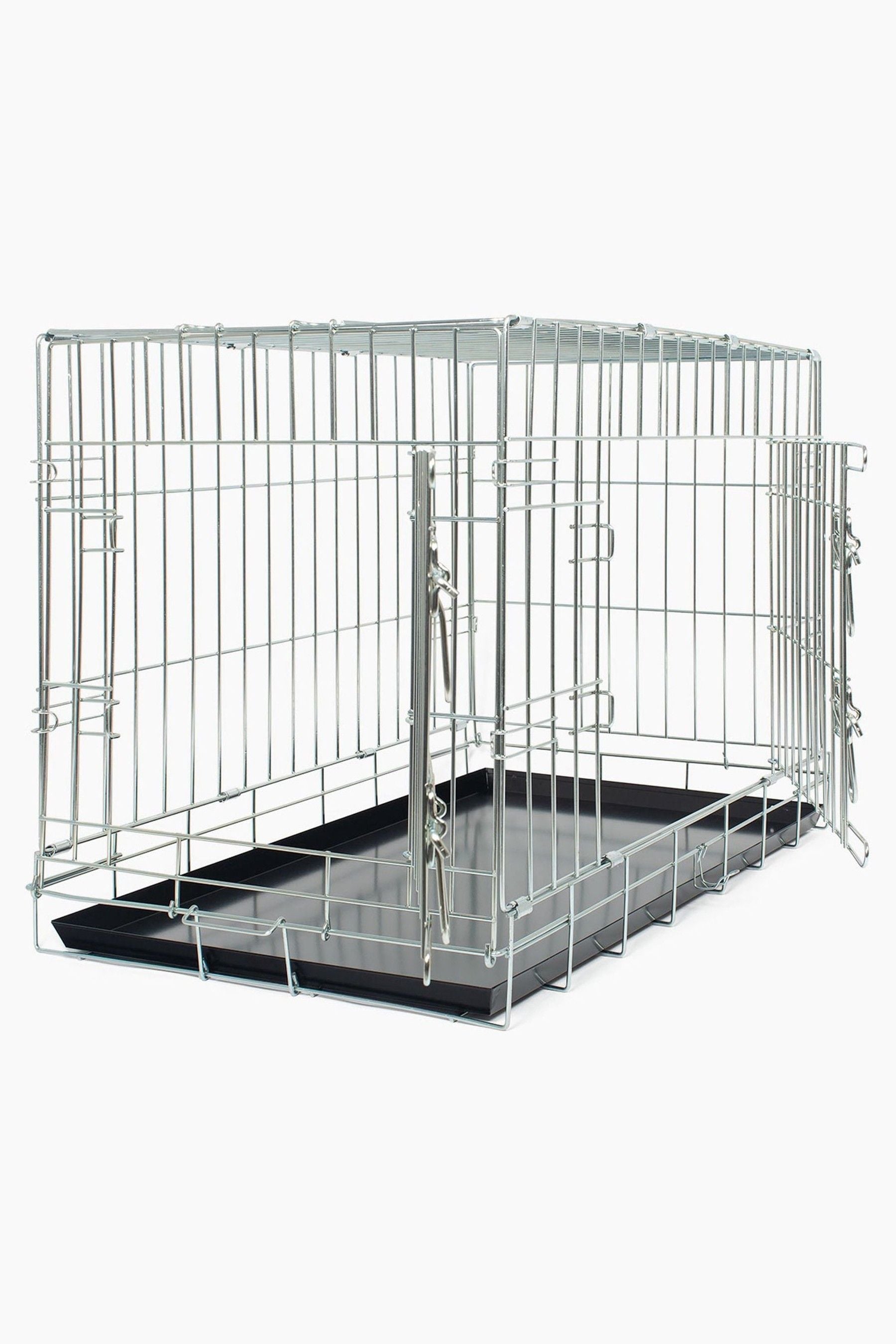 Silver best sale dog crate